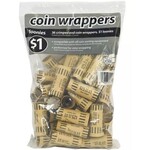 COIN WRAPPERS-PAPER PREFORMED LOONIE, 36/PACK