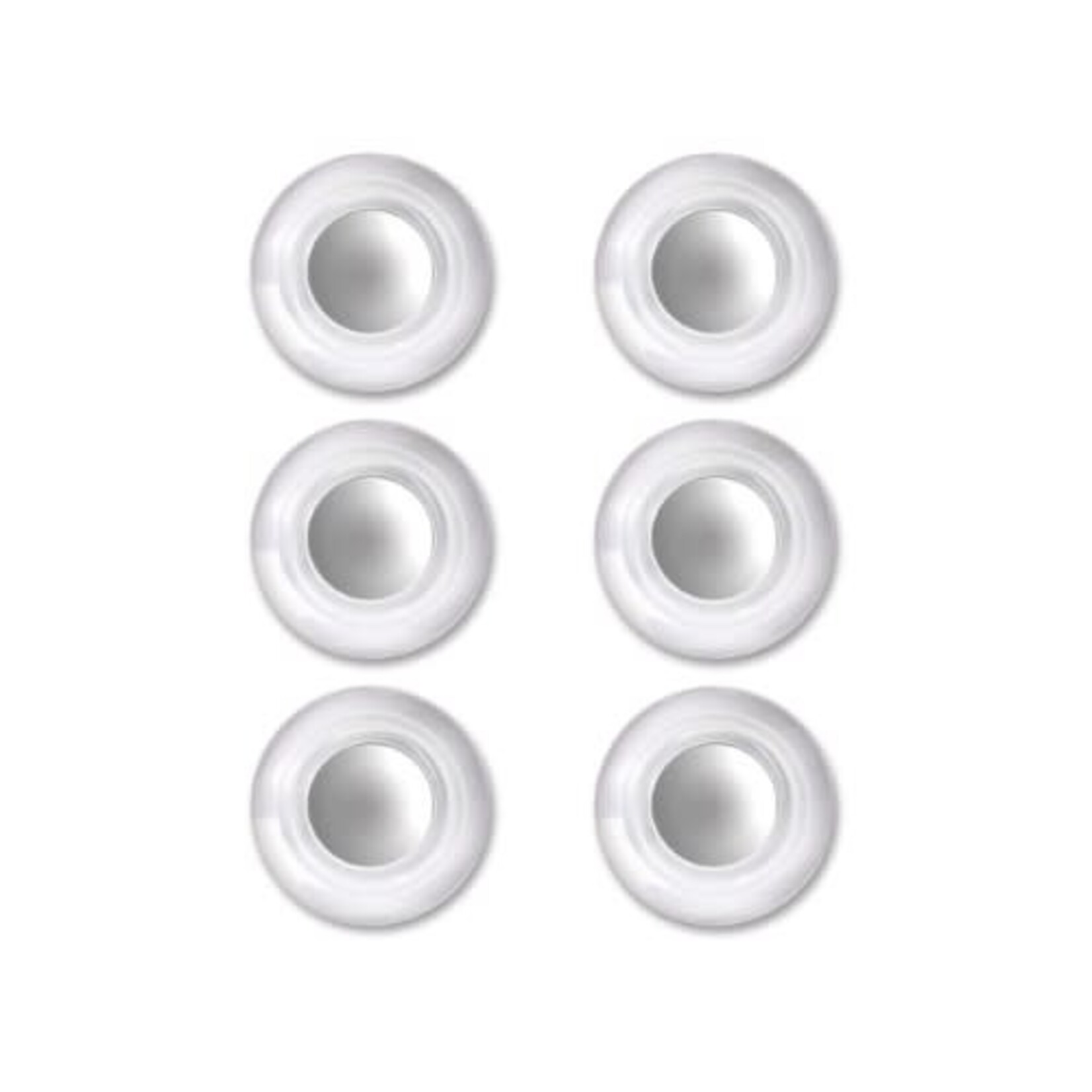 Quartet MAGNETS-QUARTET, HIGH POWER, 1-1/2" GREY, 6/PACK