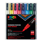 Posca Posca Paint Marker Set, PC-3M Fine - Basic - 8 Colours