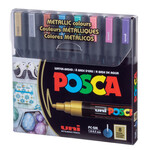 Posca Posca Paint Marker Set, PC-5M Medium - Metallic - 8 Colours