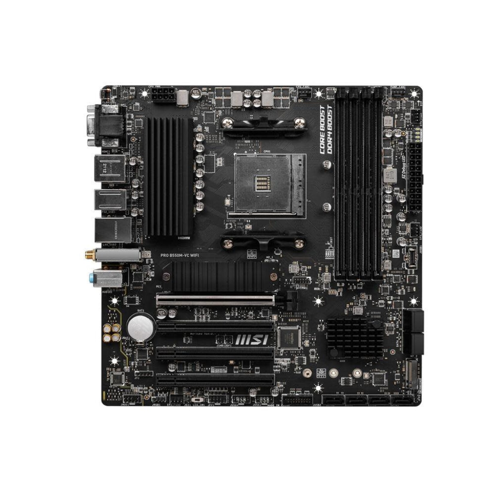 MSI Motherboard - MSI B550 PRO-VDH WIFI MATX Motherboard WIFI AC PCIE gen 4,AM4