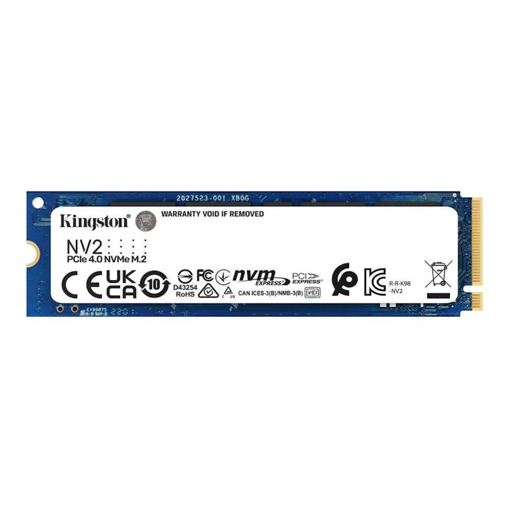 Kingston Hard drive - SSD - KINGSTON NV2 1TB M.2 2280 NVME PCIE INTERNAL SSD UP TO 3500 MB/S SNV2S/1000G
