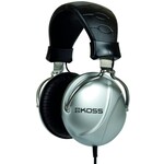 Koss Koss Headphone Over Ear Home TD85 1/4inch Jack High Quality Sound & Construction Large Adjustable Padded Headband – Silver & Black