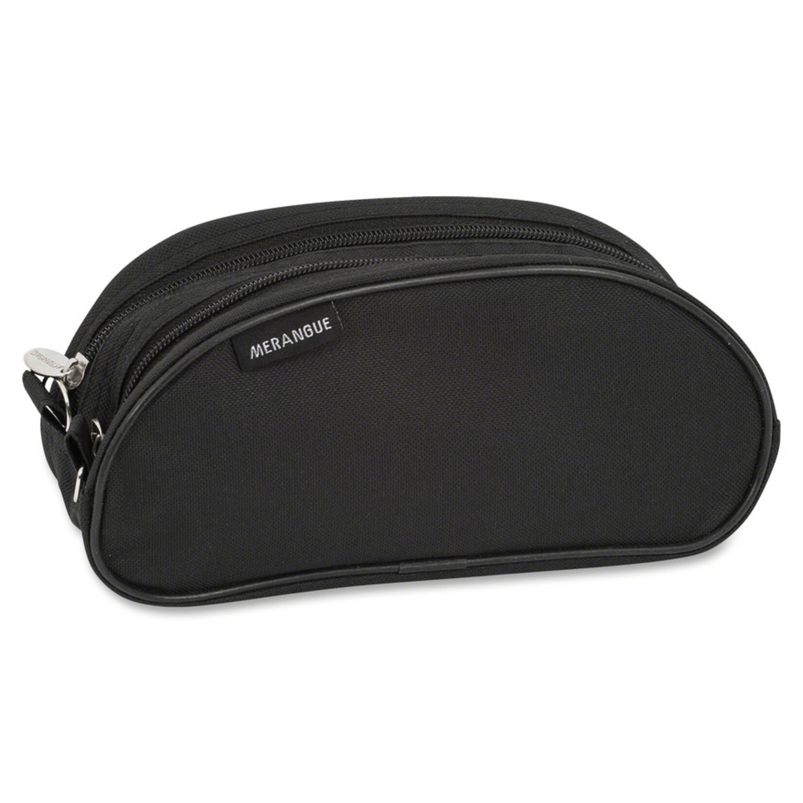 Merangue MERANGUE PENCIL CASE-TWO ZIPPERS, BLACK