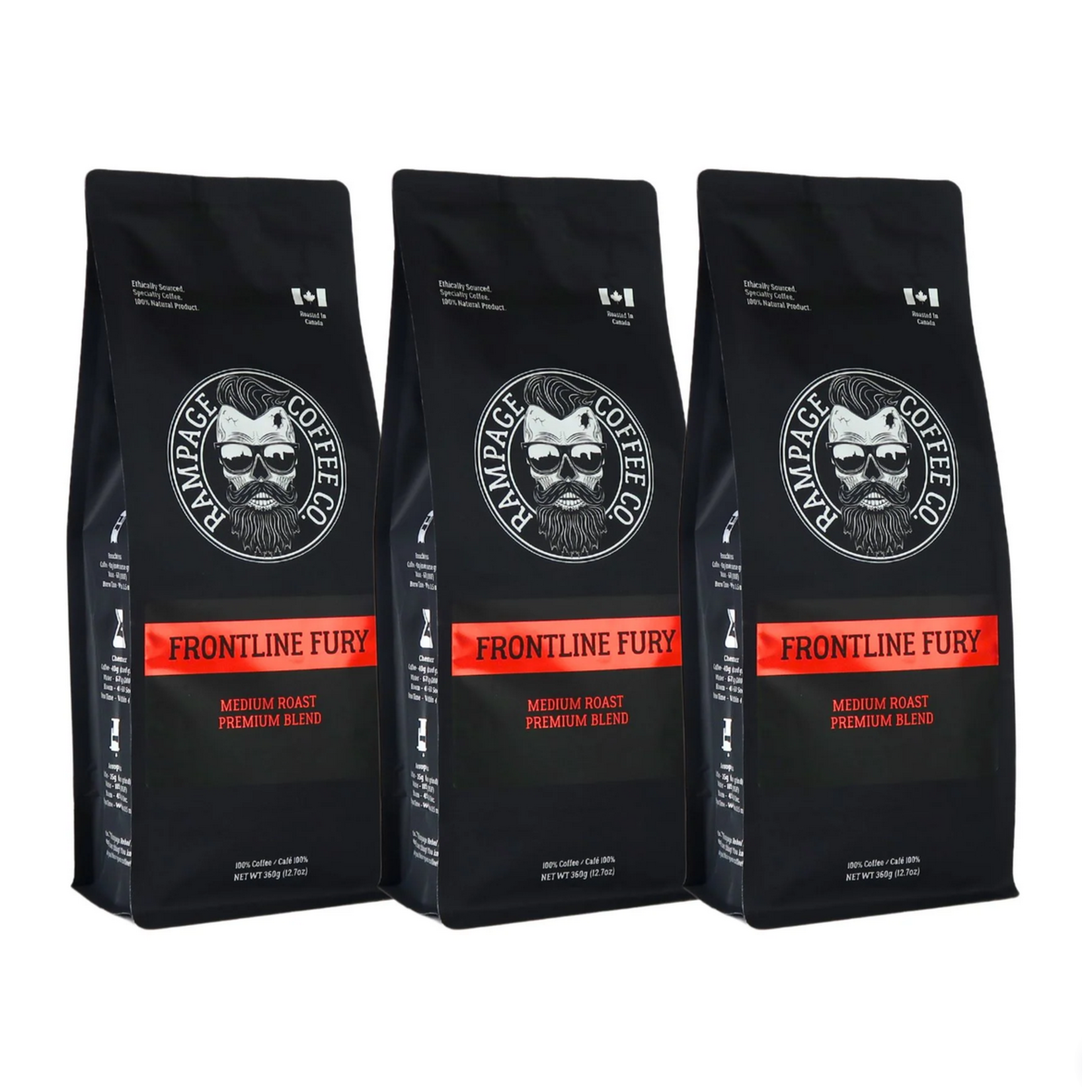 Rampage Coffee Co. Rampage Coffee, FRONTLINE FURY, 340g Beans