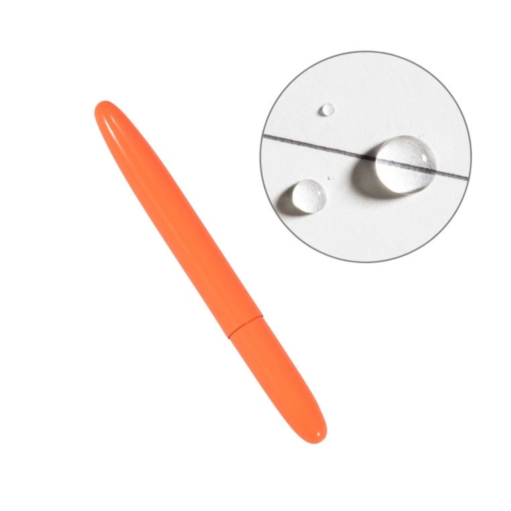 Rite in the Rain Rite in the Rain - Metal Bullet Pen - Orange Barrel - Black Ink