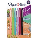 Paper Mate Paper Mate Flair Scented Markers - 0.07mm - Assorted - 6/Pack