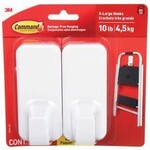 3M Command Hook - 2 Large Hook - 10lb Capacity