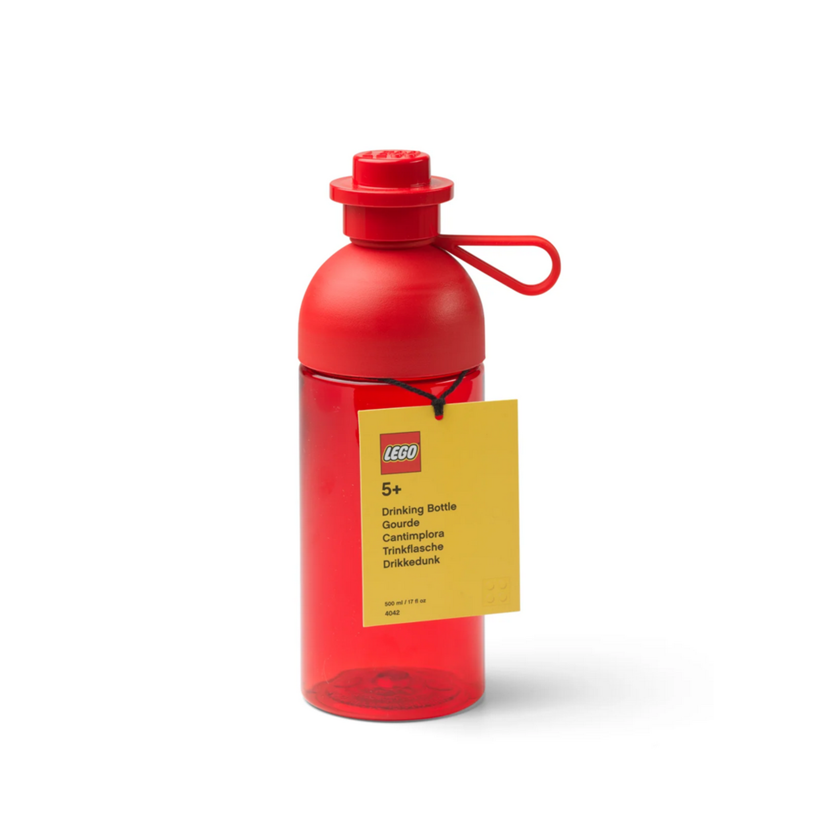 LEGO 40420001 Hydration Bottle - Transparent Red - 500mL