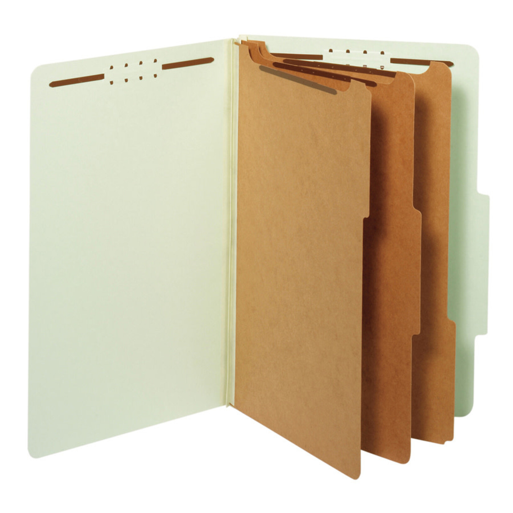 Pendaflex Pendaflex Legal 60% Recycled Classification Folder - 3 1/2" Expansion - 8 Fasteners - Green - 1 Each