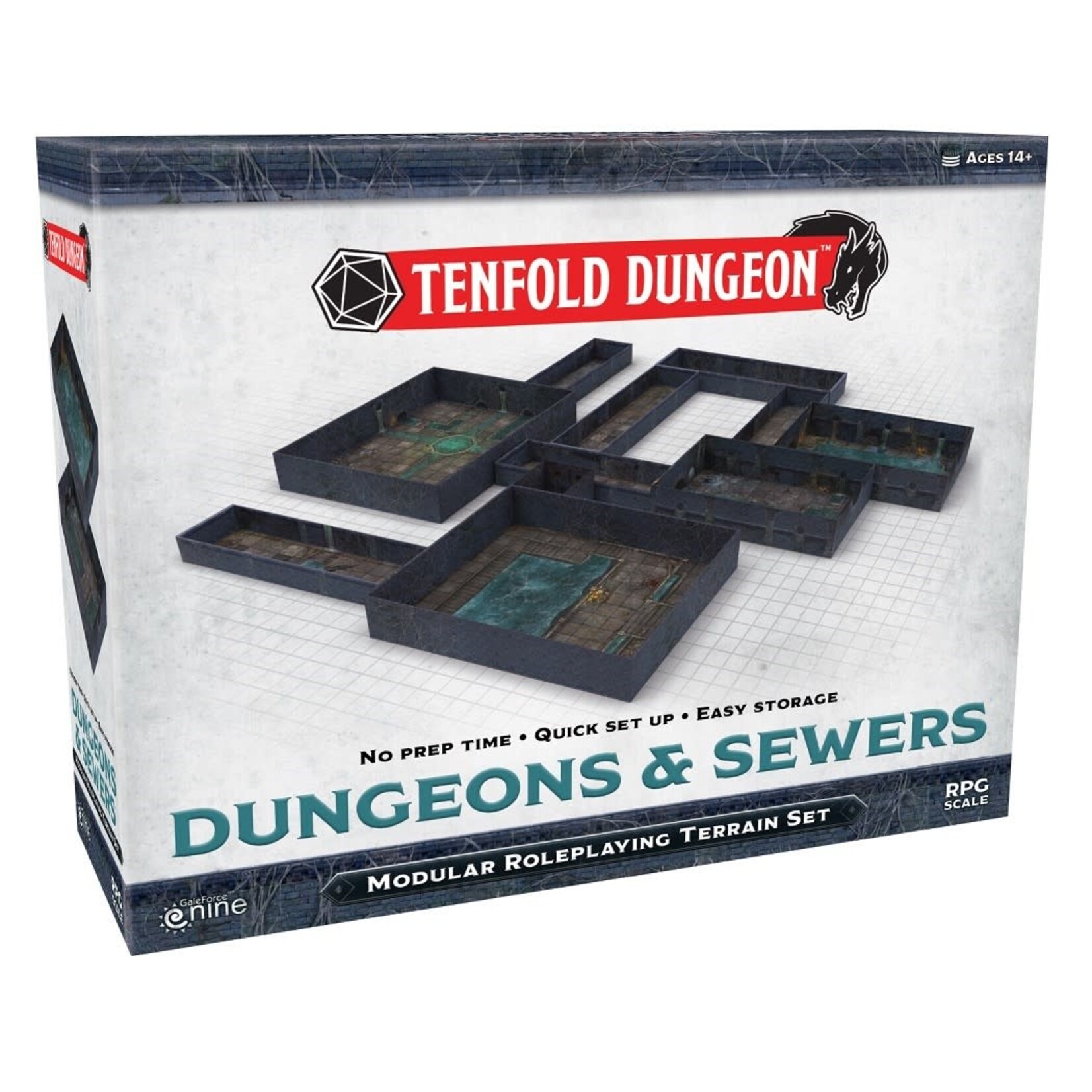 TENFOLD DUNGEON TERRAIN SET - DUNGEONS AND SEWERS