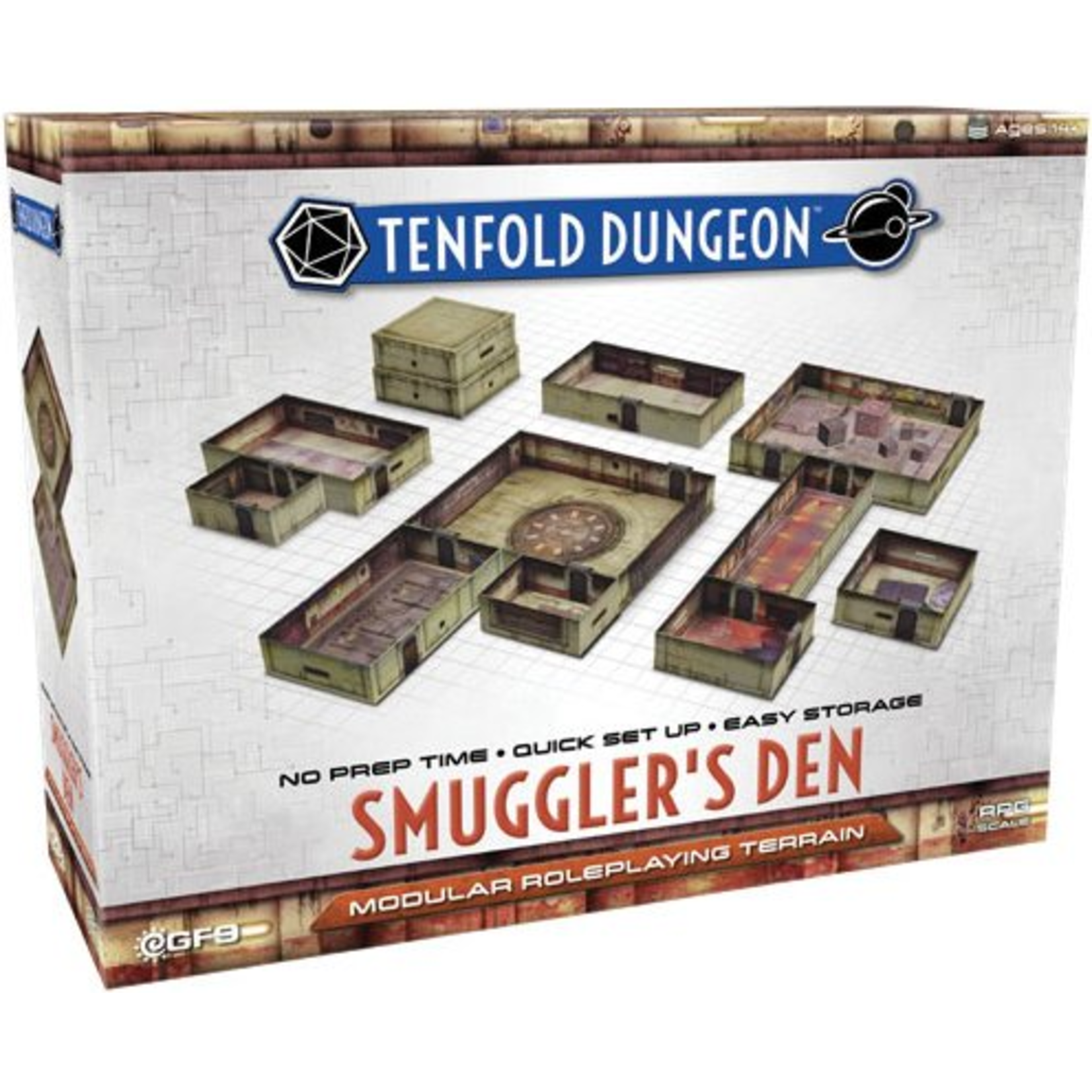 TENFOLD DUNGEON TERRAIN SET - SMUGGLER'S DEN (4)