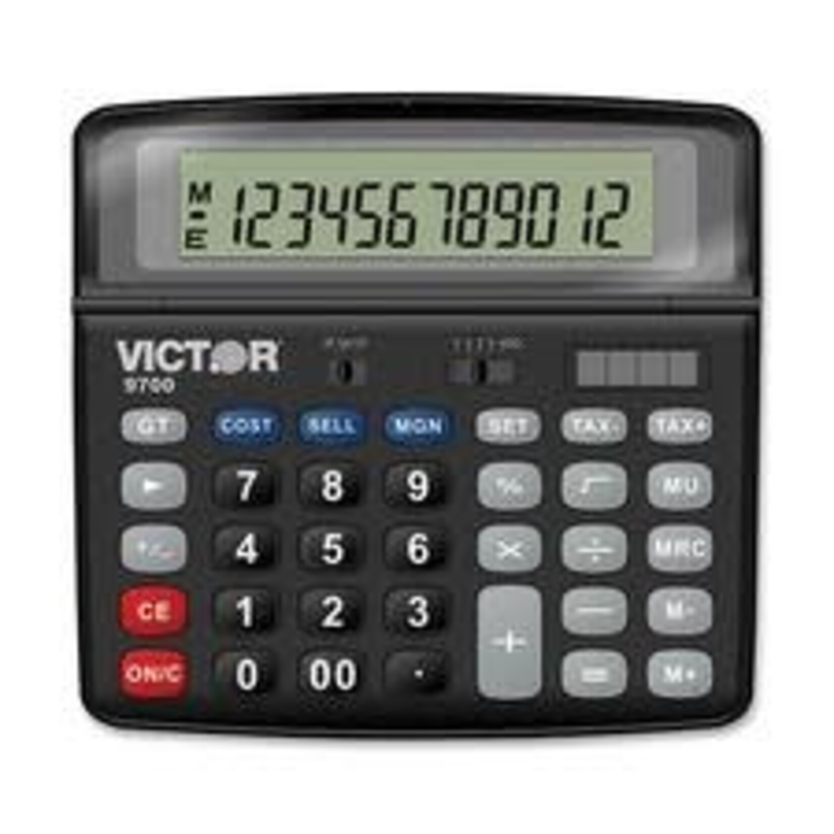 Victor Technology CALCULATOR-DESKTOP SOLAR/BATTERY 12 DIGIT COST/SELL VICTOR 9700