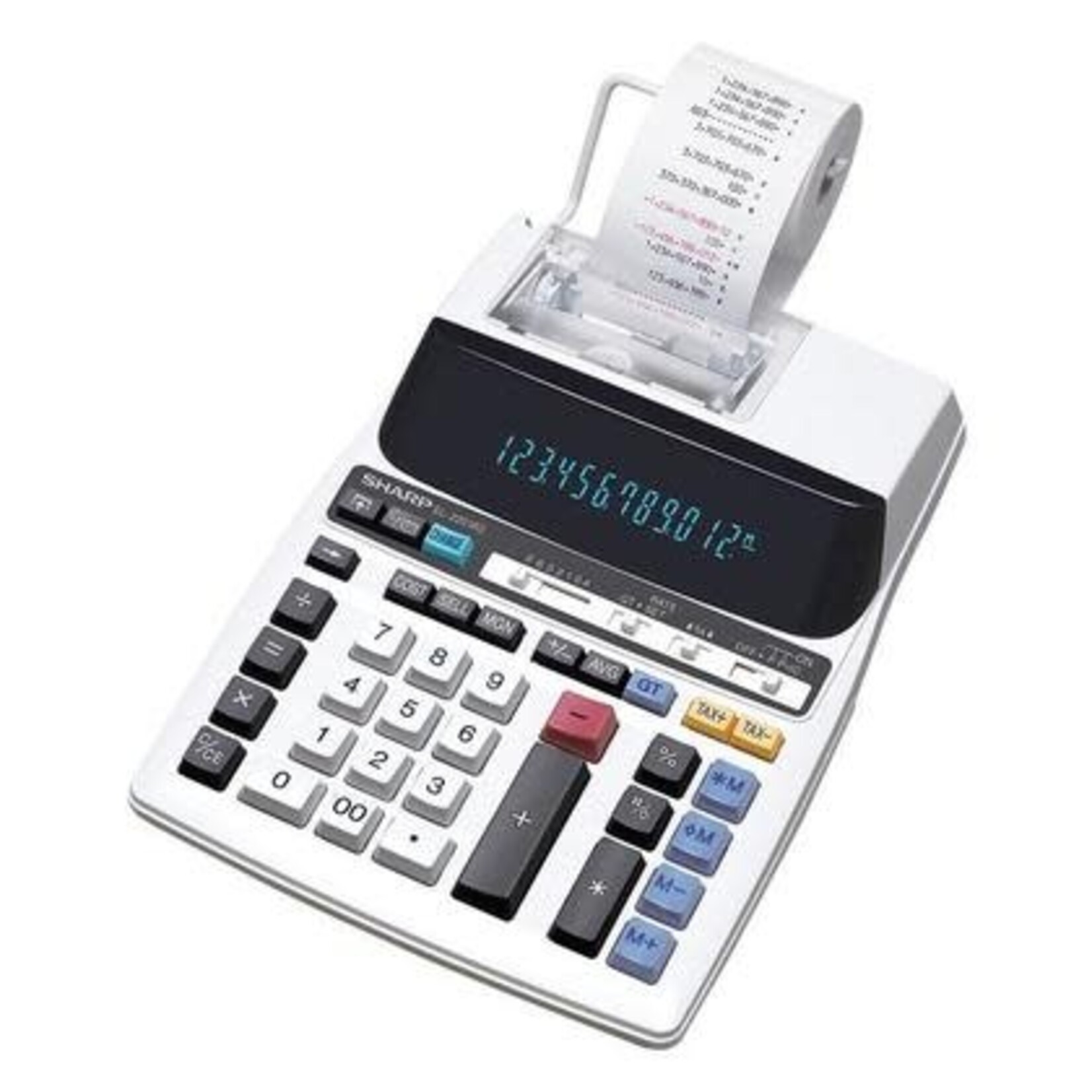 Sharp Sharp 2-Colour Printing Calculator - 12 Digits - AC Supply/Battery Powered CR2032