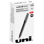 Uni-ball PEN-ROLLER, UNI-BALL, MICRO 0.5MM RED 12/BOX
