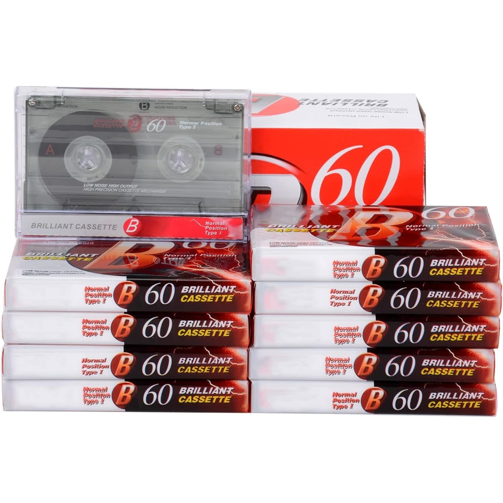 TIMCORR Audio Blank Cassettes Tapes: Recorder CD & DVD Player Cassette Tape 60 Minute Time