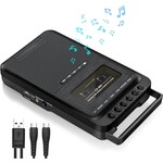Cassette Player Converter, Portable Cassette to MP3 Music via U Disk/SD Card or PC