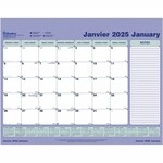 Blueline Blueline Monthly Desk Pad Calendar Refill 23-1/2" x 18-1/4" Bilingual - 2025