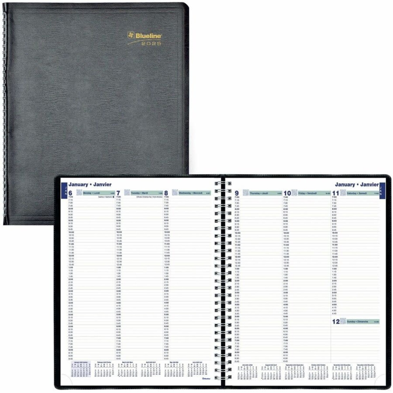 Blueline Blueline Essential Weekly Appointment Planner, Bilingual - 2026