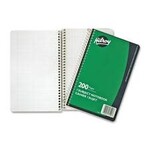 Hilroy HILROY NOTEBOOK-COIL, 1-SUBJECT 9.5X6 200 PAGE, GREEN COVER