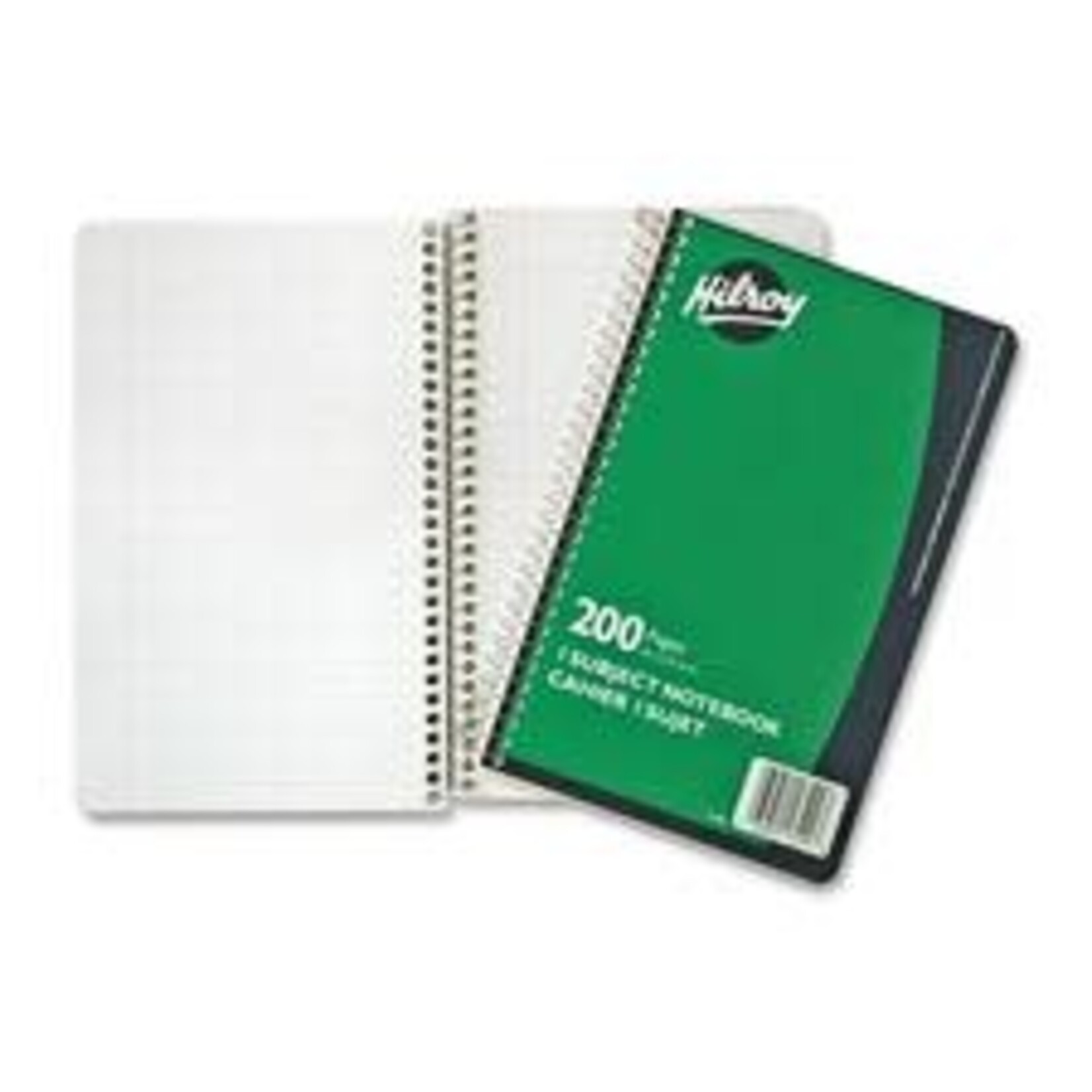 Hilroy HILROY NOTEBOOK-COIL, 1-SUBJECT 9.5X6 200 PAGE, GREEN COVER