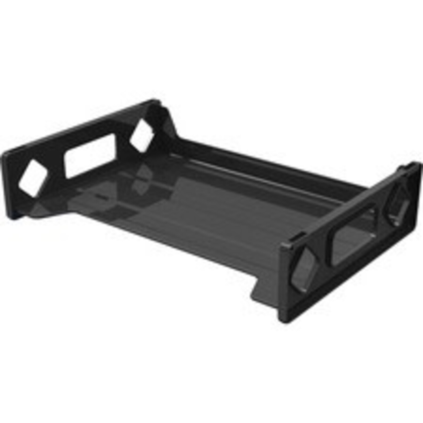 Deflecto Deflecto Sustainable Office Stackable Desk Tray, Black - Plastic, Letter