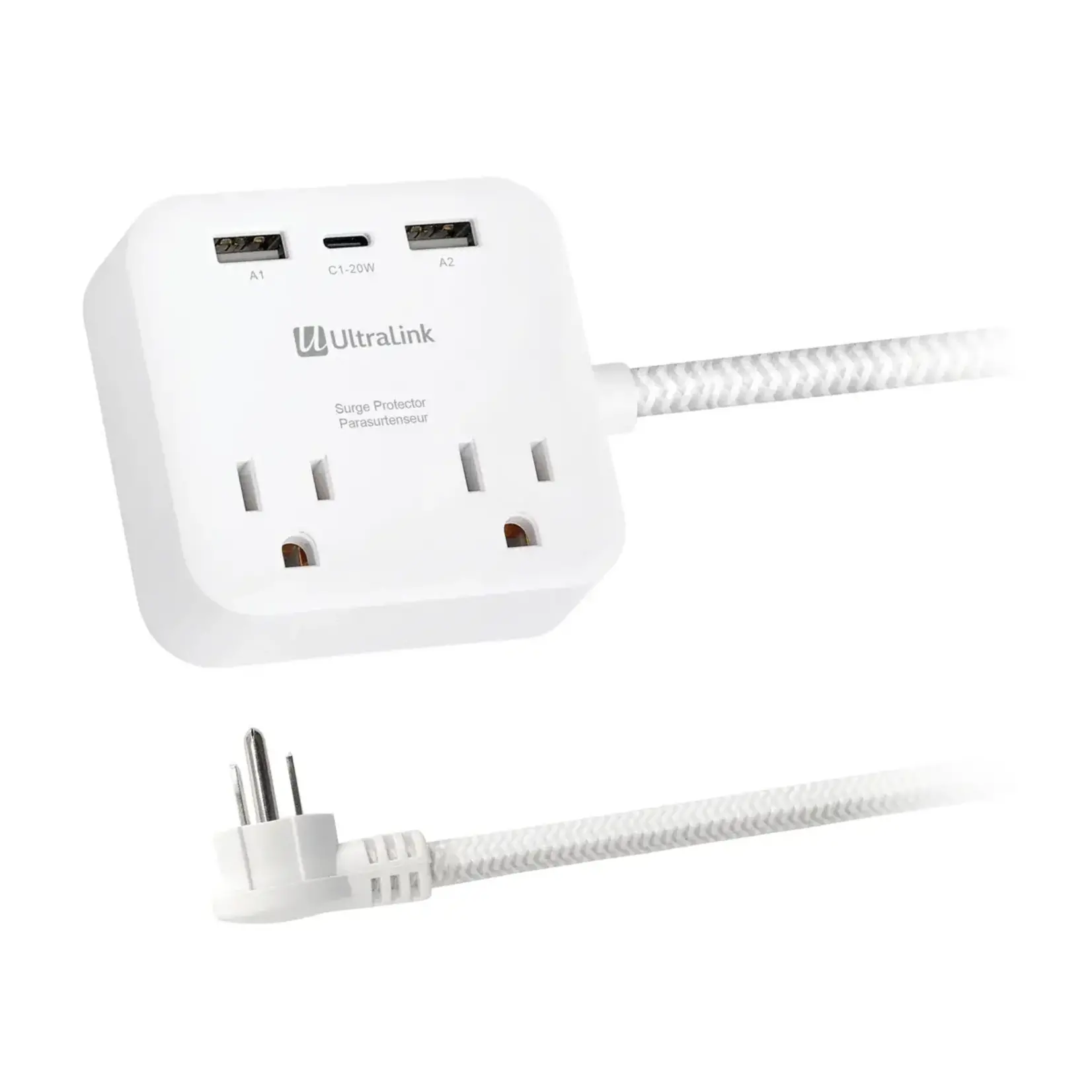 Ultralink Ultralink Performance Surge Protector 2 AC Outlet + 3 USB