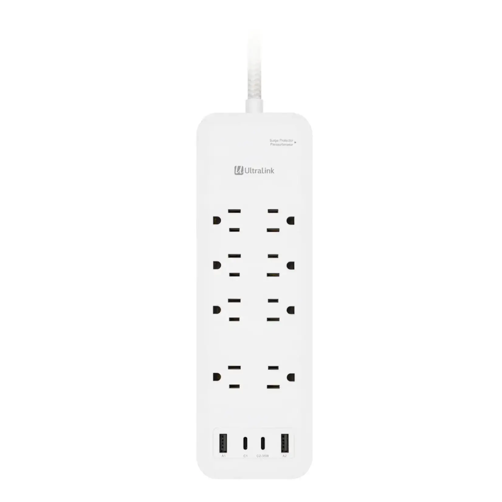 Ultralink Ultralink Performance Surge Protector 8 AC Outlet + 4 USB