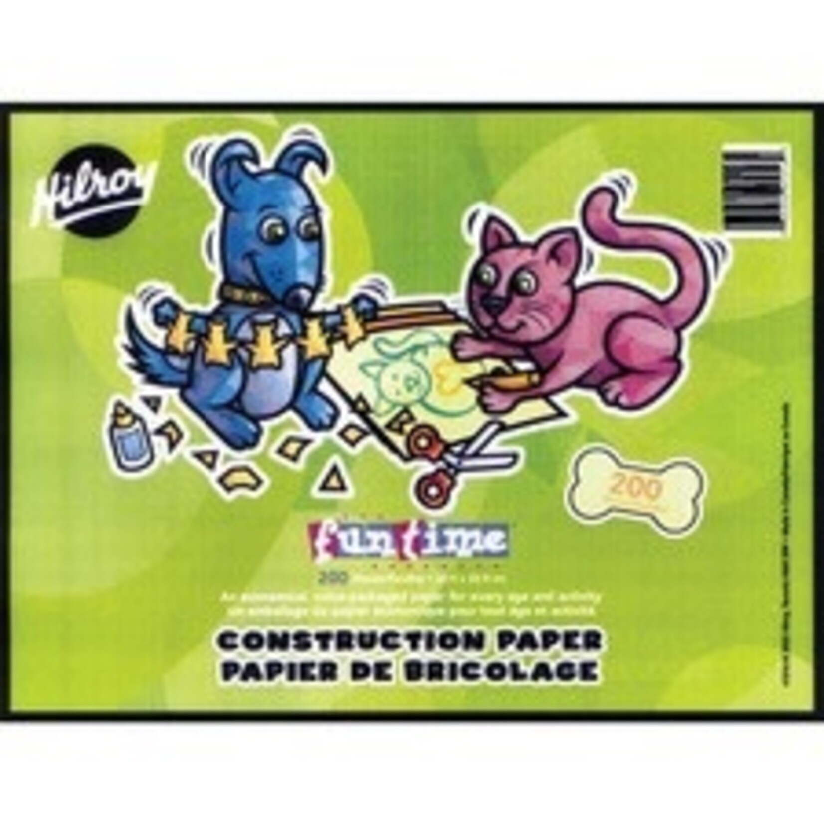 Hilroy CONSTRUCTION PAPER PAD 12X9 FUNTIME 200 SHEET