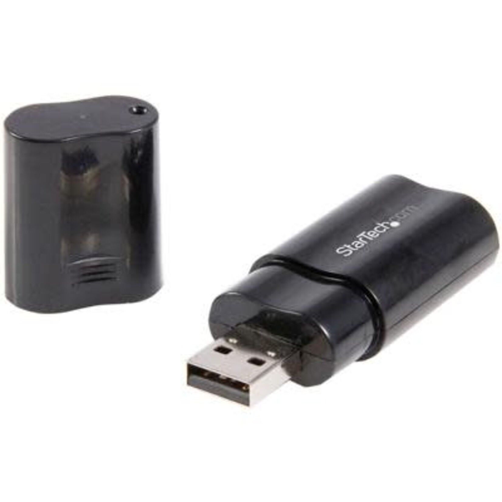 Startech StarTech.com USB Sound Card - 3.5mm Audio Adapter - External Sound Card - Black