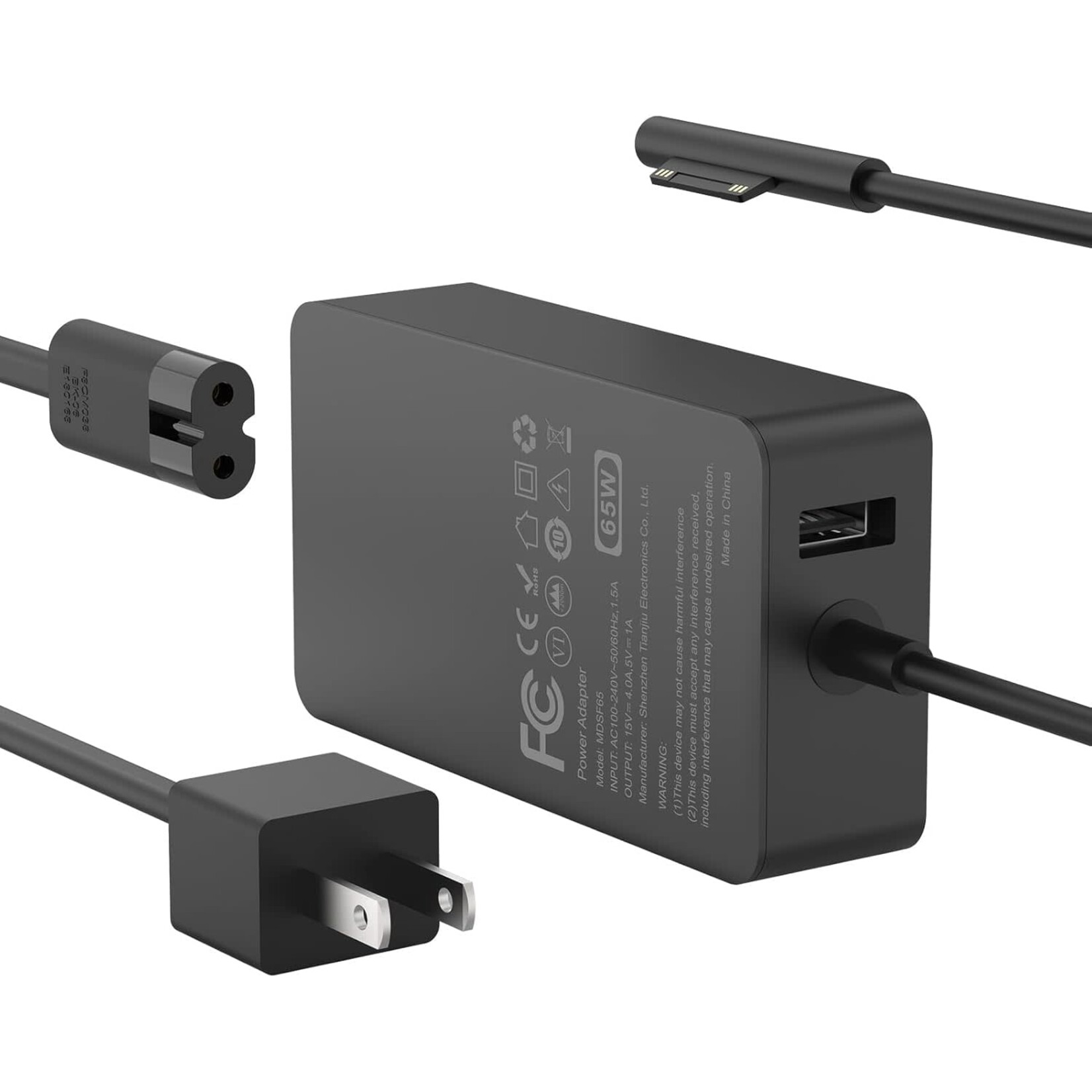 Surface Pro Charger 65W for Microsoft Surface