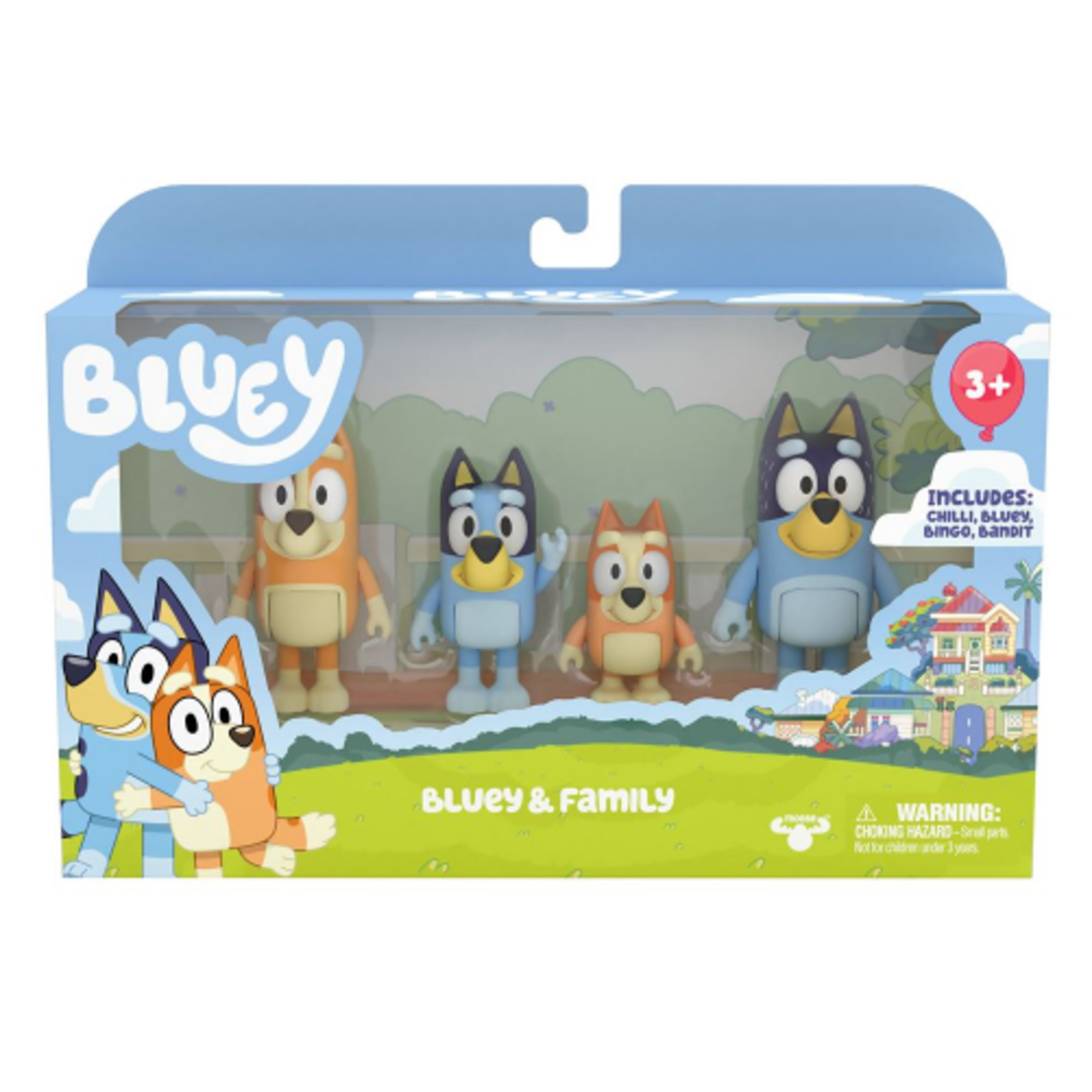 Bluey 4 Piece Figure Set - Assorted