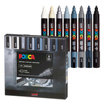 Posca Posca Paint Marker Set, PC-5M Medium - Mono Tone (8pc)
