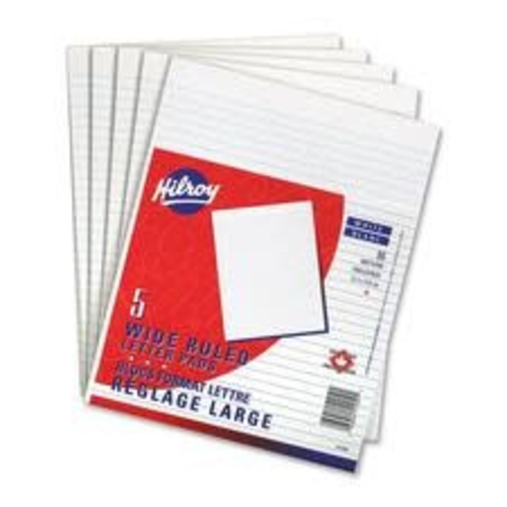 Hilroy FIGURING PAD-LETTER WIDE RULED 96 SHEETS - 5/PACK