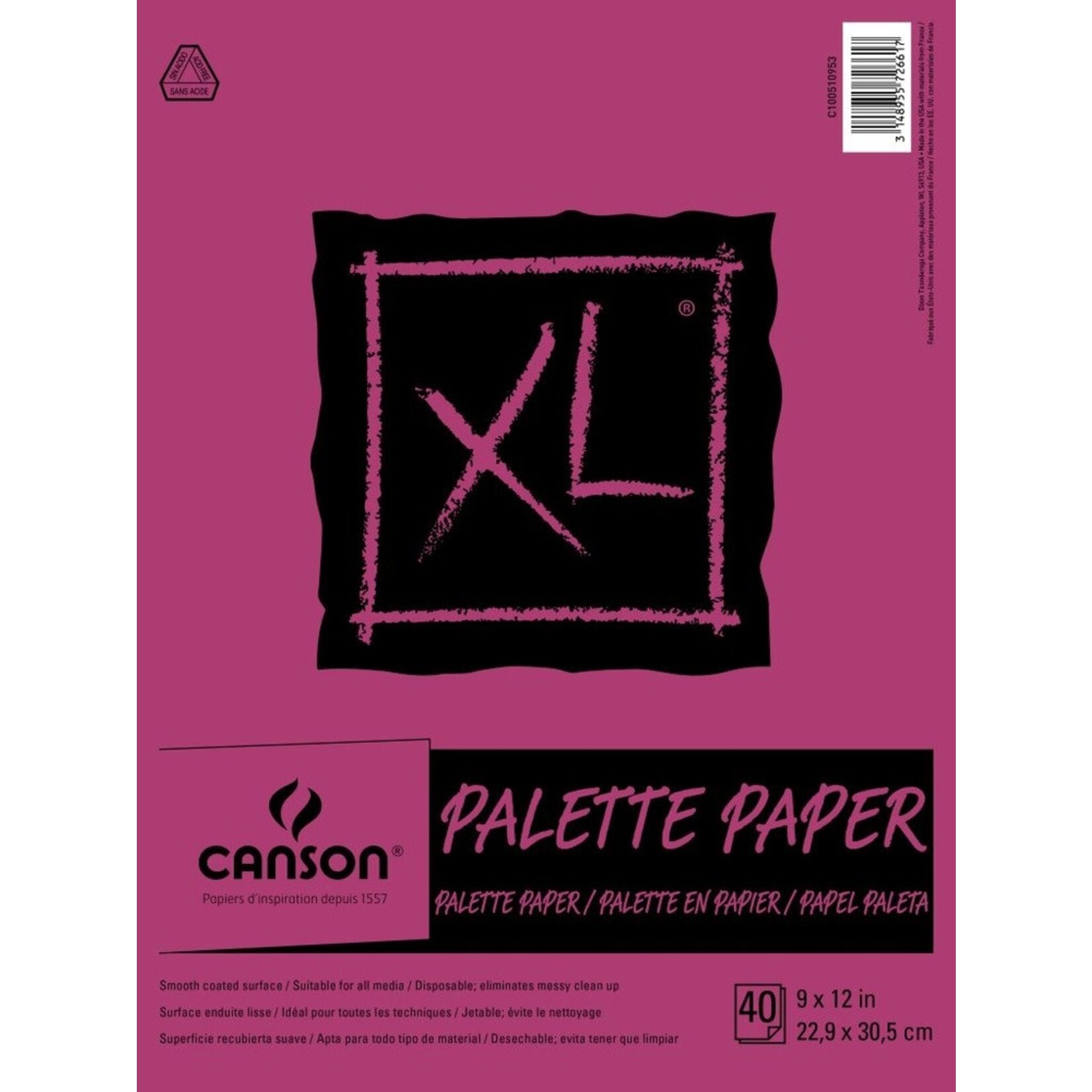 Canson XL Palette Paper Pad, 9" x 12"