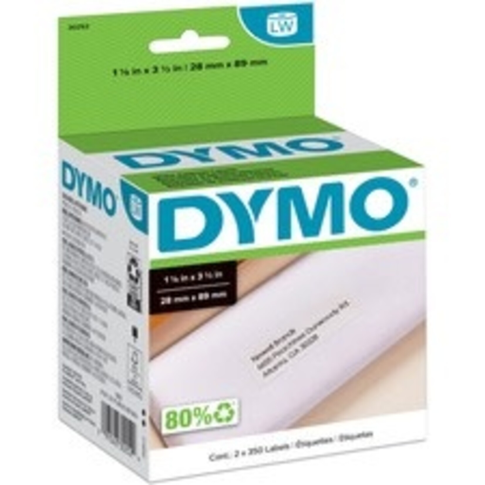 Dymo LABELS-DYMO LABELWRITER, ADDRESS 1-1/8X3-1/2, 700/PK