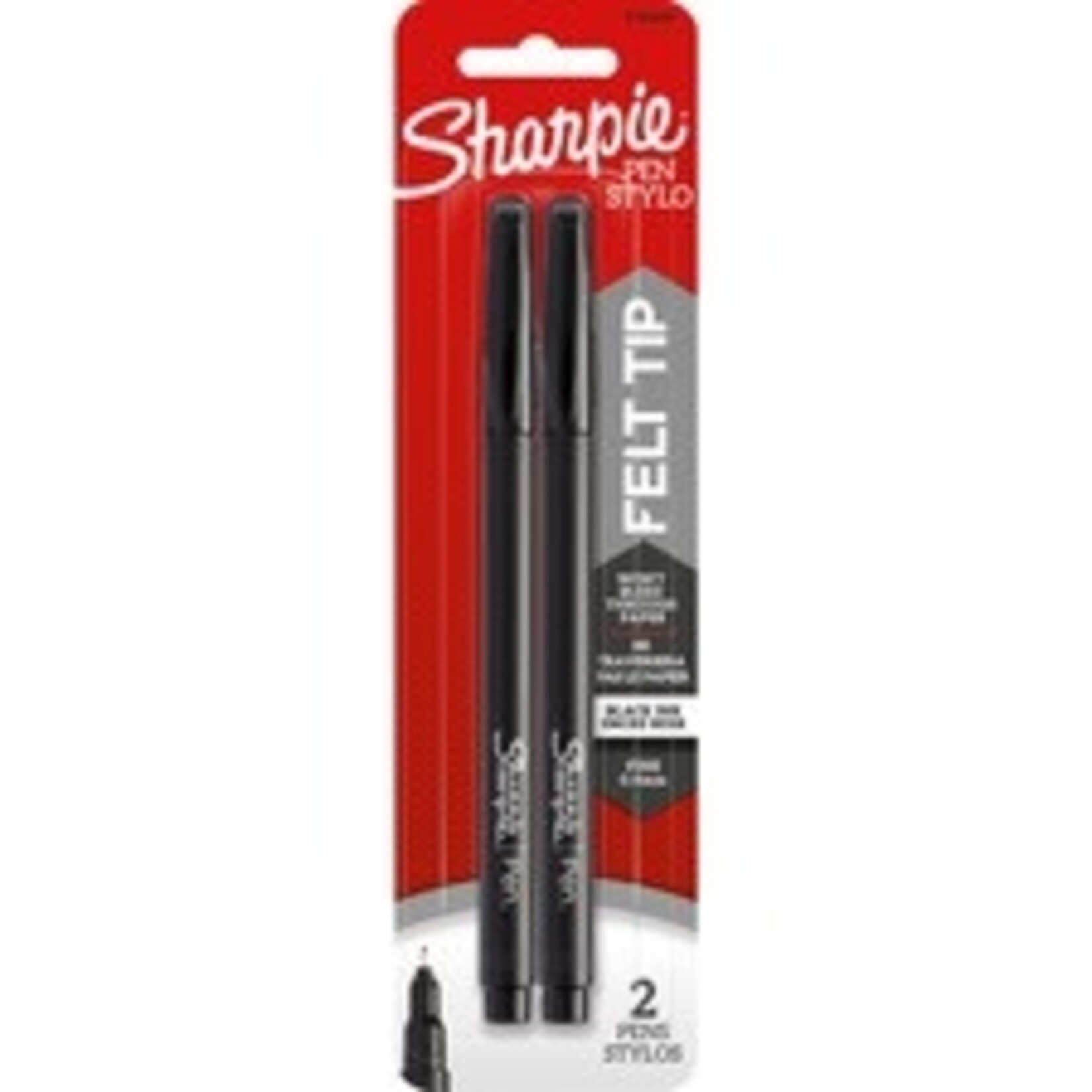 Sharpie Sharpie Fine Point Felt Tip Pen - Black - 2/Pack