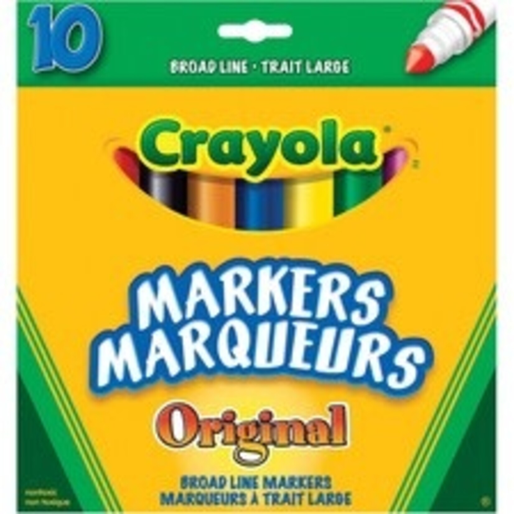 Crayola MARKERS-BROAD LINE 10 ORIGINAL COLOURS