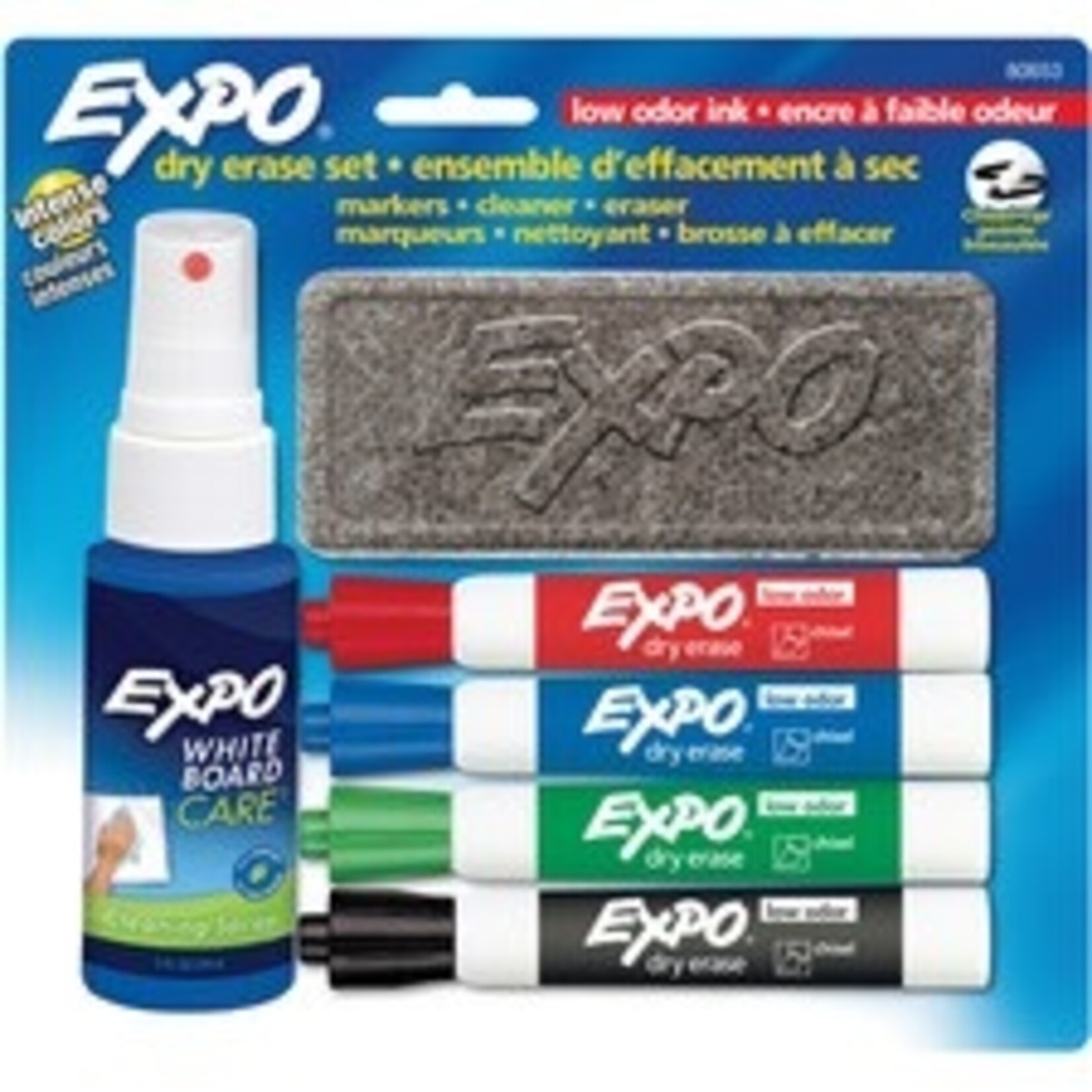 Expo MARKER SET-DRY ERASE, EXPO LOW ODOUR STARTER, CHISEL TIP