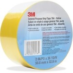 3M 3M General Purpose 764 Vinyl Tape - 36 yd (32.9 m) Length x 2" (50.8 mm) Width - Yellow