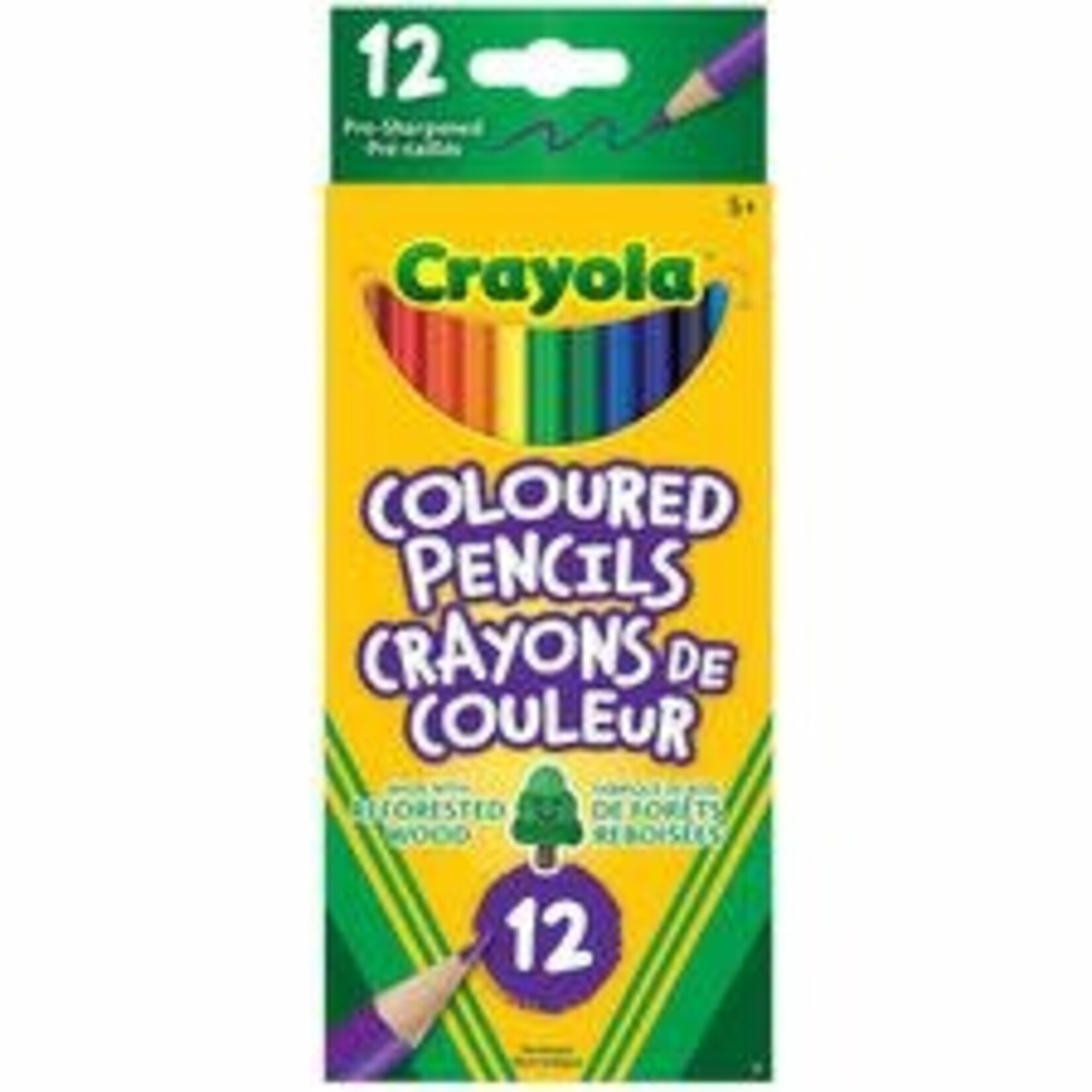 Crayola PENCIL SET-COLOURED, CRAYOLA 12 COLOURS, PRE-SHARPENED