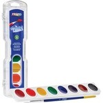 Dixon PAINT SET-WATERCOLOUR 8 OVAL PAN COLOURS WITH #9 BRUSH