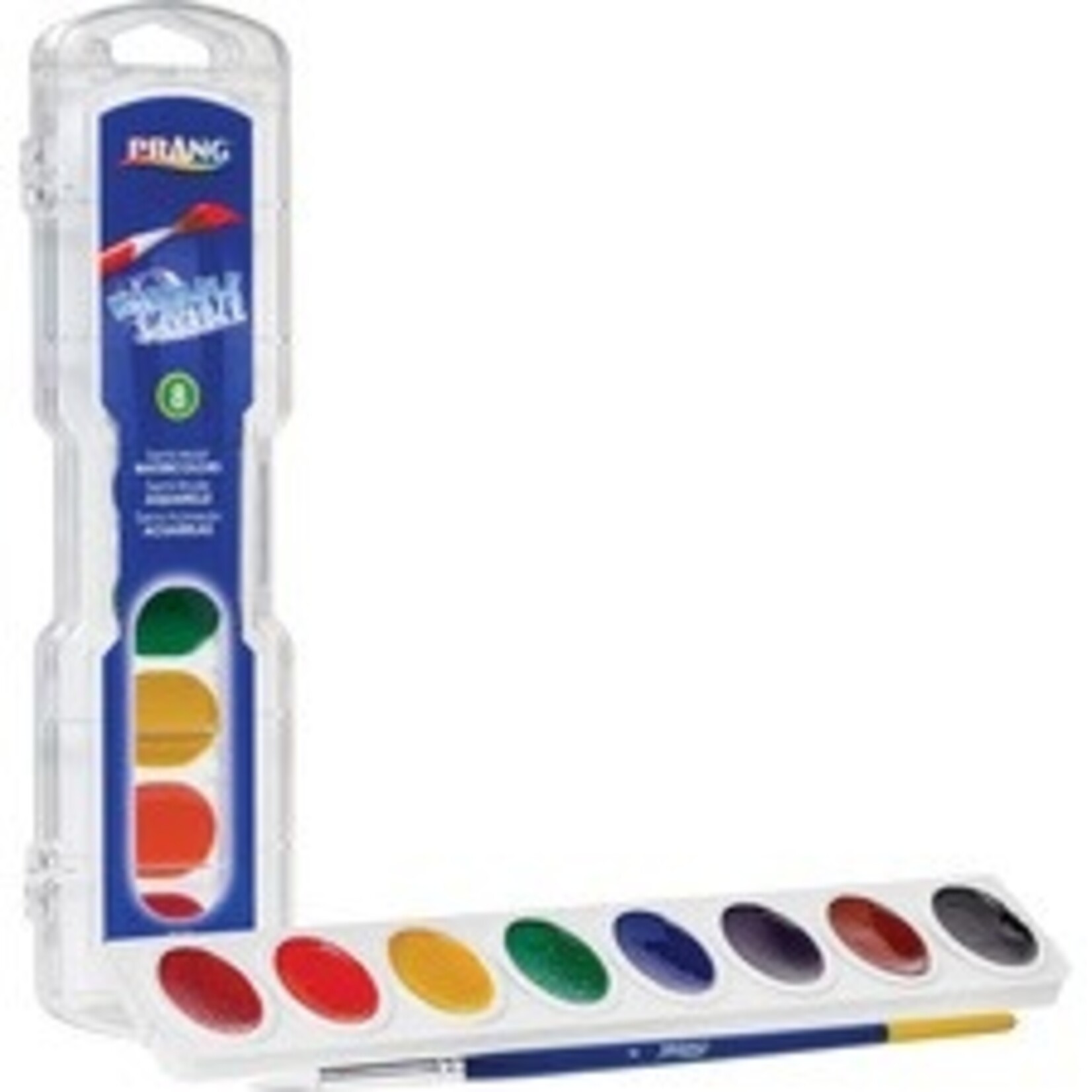 Dixon PAINT SET-WATERCOLOUR 8 OVAL PAN COLOURS WITH #9 BRUSH