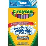 Crayola MARKER SET-CRAYOLA WASHABLE, FINE LINE, 24 COLOURS