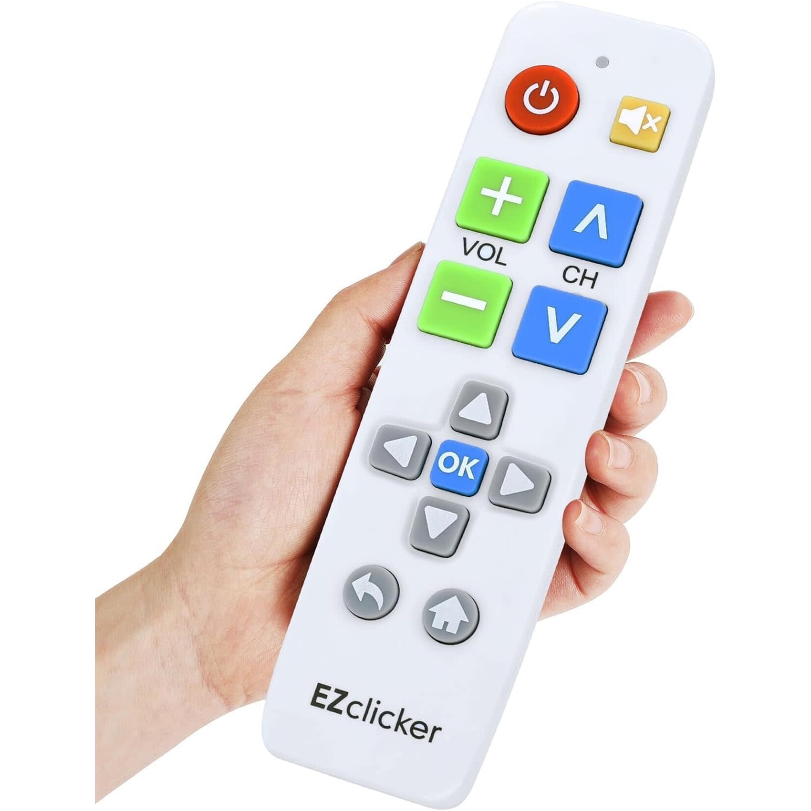 EZclicker Big Button Universal TV Remote (White)