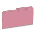 Hilroy 0.5 Tab Cut Legal Recycled Top Tab File Folder - 8.5 x 14 - Pink - 10% Recycled - 100/Box