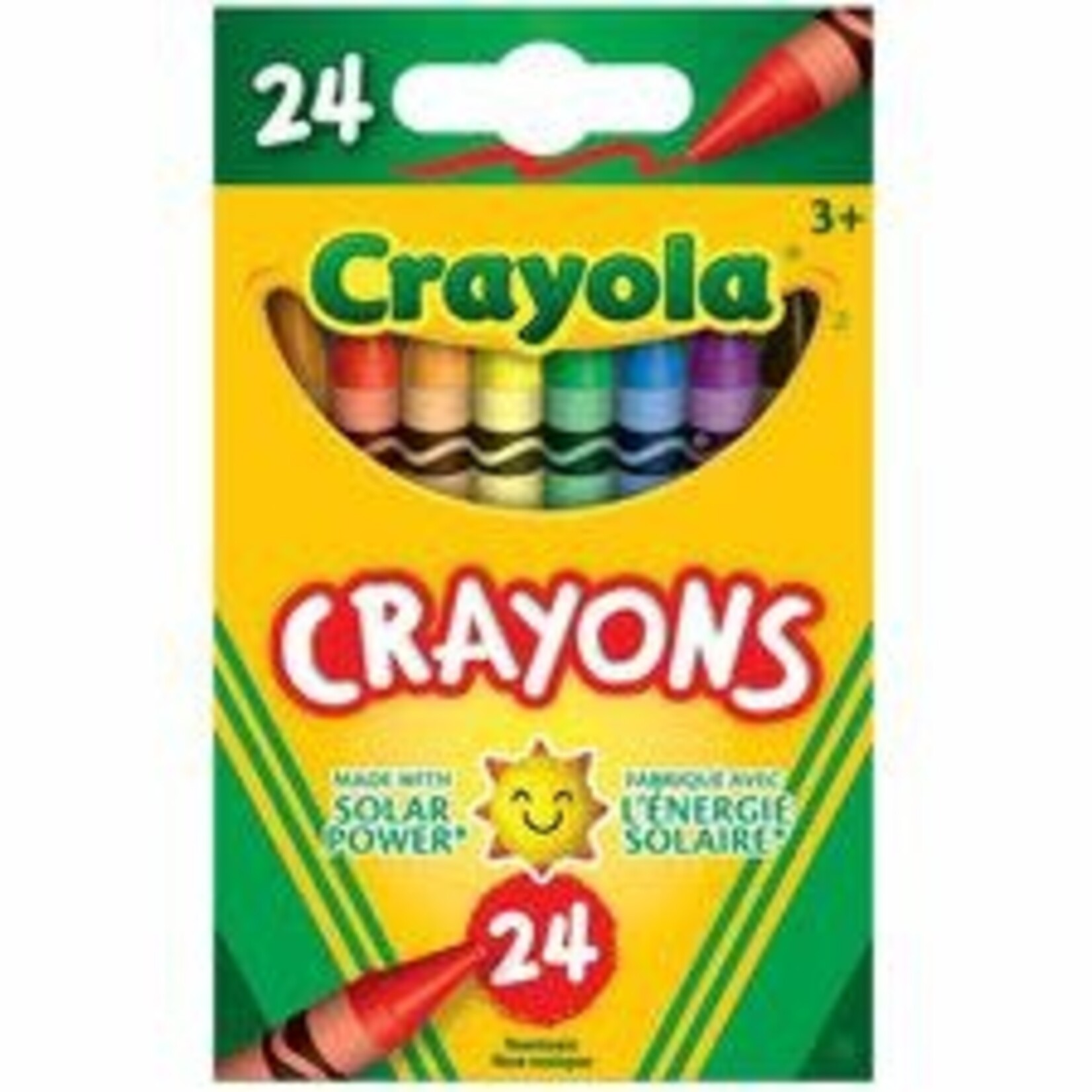 Crayola CRAYONS-CRAYOLA 24 COLOURS, HANG-TAB BOX