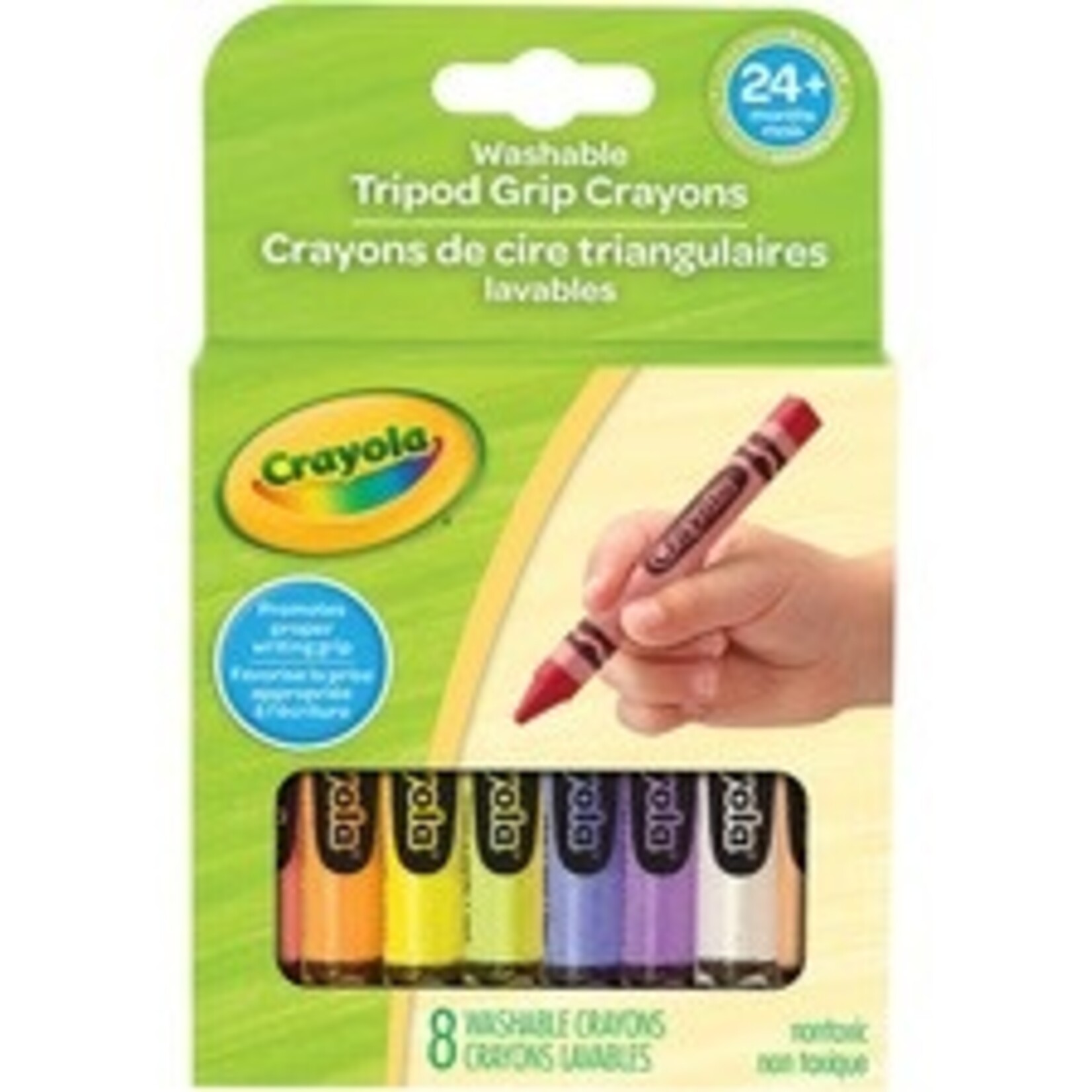 Crayola CRAYONS-CRAYOLA, TRIANGULAR, MY FIRST  8 COLOURS