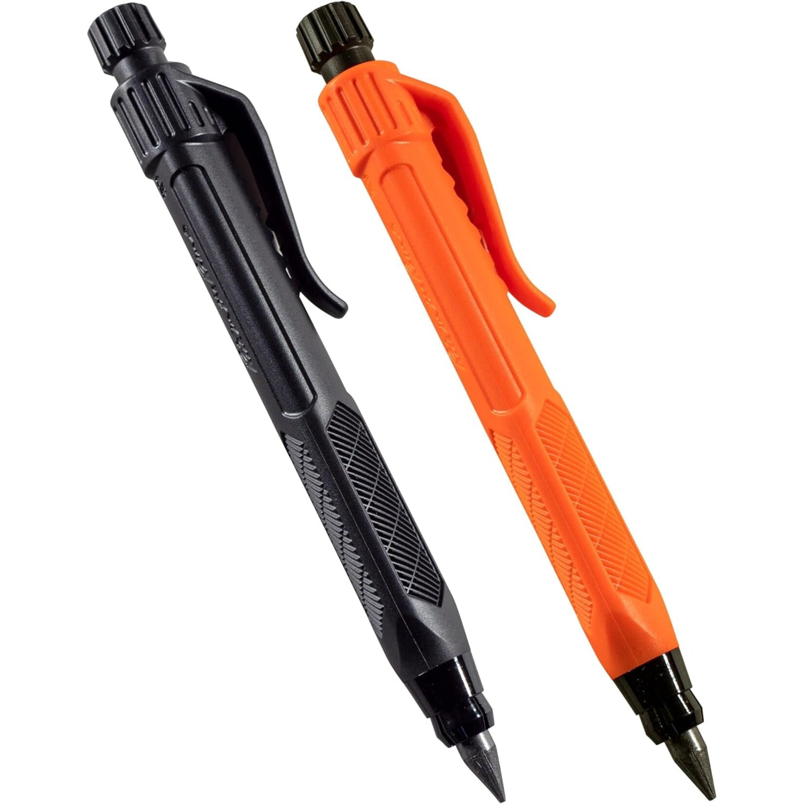 Rite in the Rain Rite in the Rain Heavy Duty Gravity-Fed Lead Holder Pencil, 5.6mm Dark (2B) Lead, Black and Orange Barrel, 2 Pack (No. 56-2)