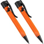 Rite in the Rain Rite in the Rain Weatherproof Orange Mini Bolt-Action Pen - Black Ink, 2 Pack (No. OR20-2)
